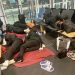 UPON THEIR ELIMINATION, NIGERIA’S FALCONETS SLEPT ON THE FLOOR AND SEATS AT ISTANBUL AIRPORT.