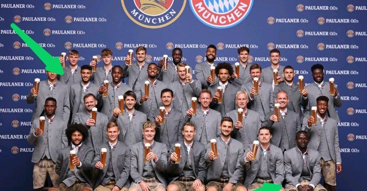 Sadio Mane, a devout Muslim, decided against holding a beer during Bayern Munich’s photo-shoot.