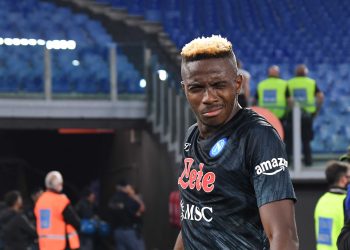 Osimhen, a striker from Nigeria, scored the only goal in the Derby del Sole at the Stadio Olimpico.