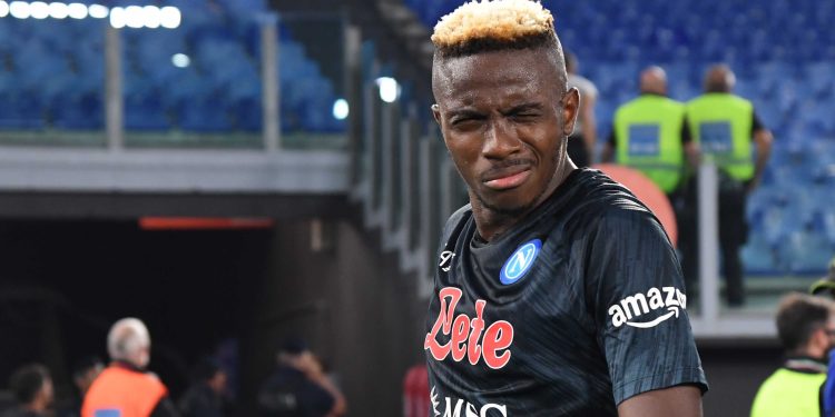 Osimhen, a striker from Nigeria, scored the only goal in the Derby del Sole at the Stadio Olimpico.