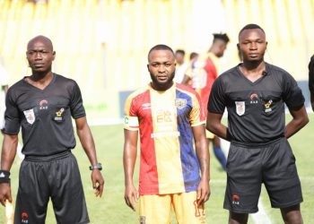 Gladson Awako Honoured The Late Ozi Ozaa With His Goal And Victory Against Bibiani Gold Stars.