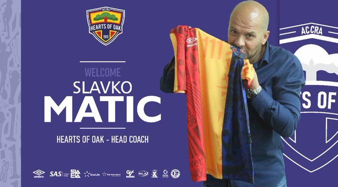 Hearts of Oak have officially named Serbian Slavko Matić as their new coach, succeeding Samuel Boadu.
