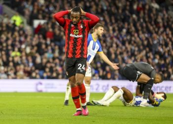 Antoine Semenyo of Ghana lost his Premier League debut to Brighton at the Amex Stadium.