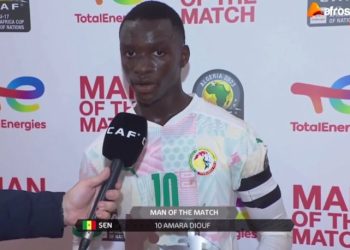 Amara Diouf Of Senegal’s U-17 team is a prospect for the Senegal Football Federation.