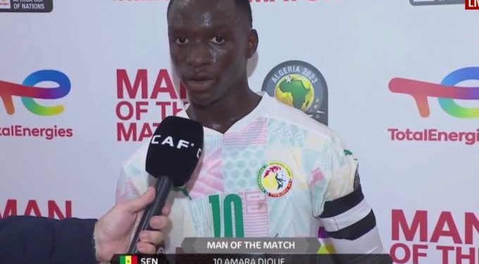 Amara Diouf Of Senegal’s U-17 team is a prospect for the Senegal Football Federation.