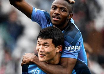 Nigerian forward Victor Osimhen and two Napoli players were named to the Serie A team of the season.