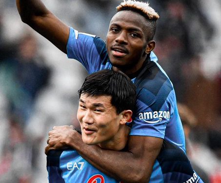 Nigerian forward Victor Osimhen and two Napoli players were named to the Serie A team of the season.